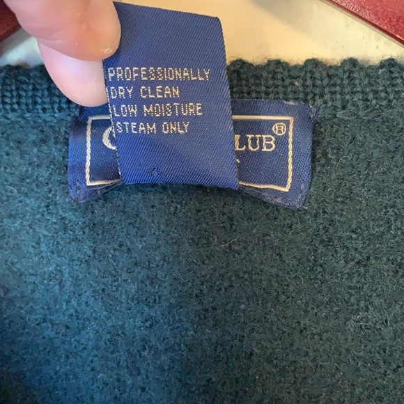 VTG Charter Club Boiled Wool Button Front Cropped Tailored Jacket Womens Small - Picture 12 of 12